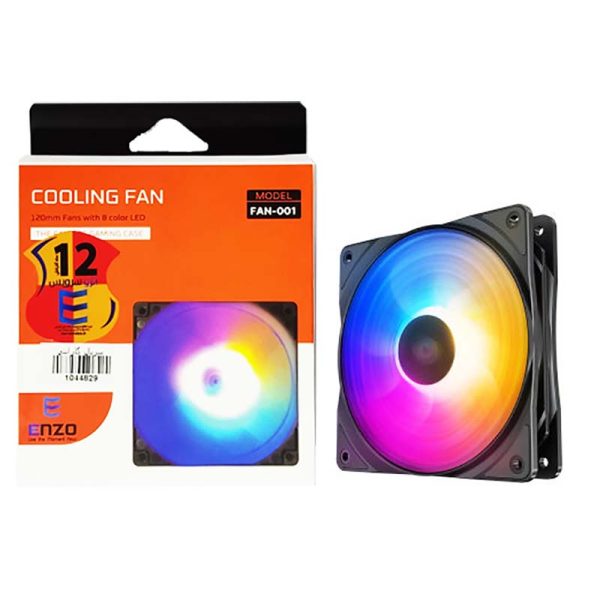 فن گیمینگ rgb برند انزو مدل fan-001