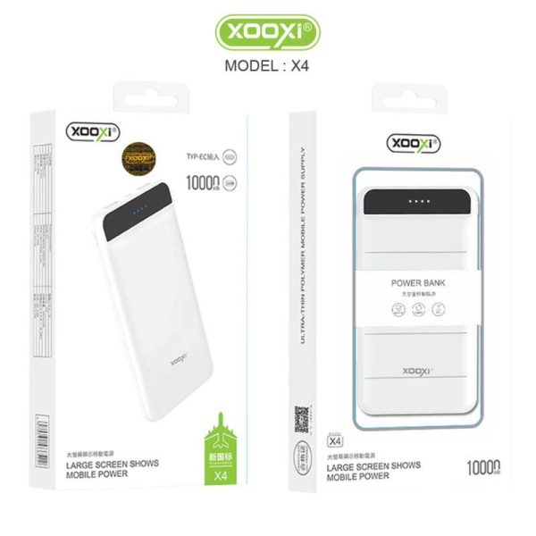 پاوربانک فست برند ژوژی مدل ایکس 4 با ظرفیت 10000 میلی آمپر ساعت / Power Bank XOOXI X4