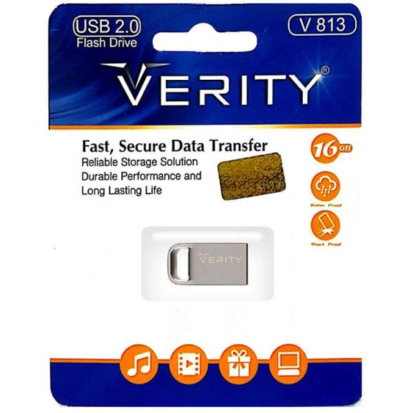 فلش مموری برند وریتی VERITY مدل V813 ظرفیت 16 گیگابایت